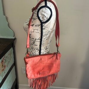 Lucky Brand Bailey Boho Western Festival Crossbody Bag Shoulder Handbag Purse